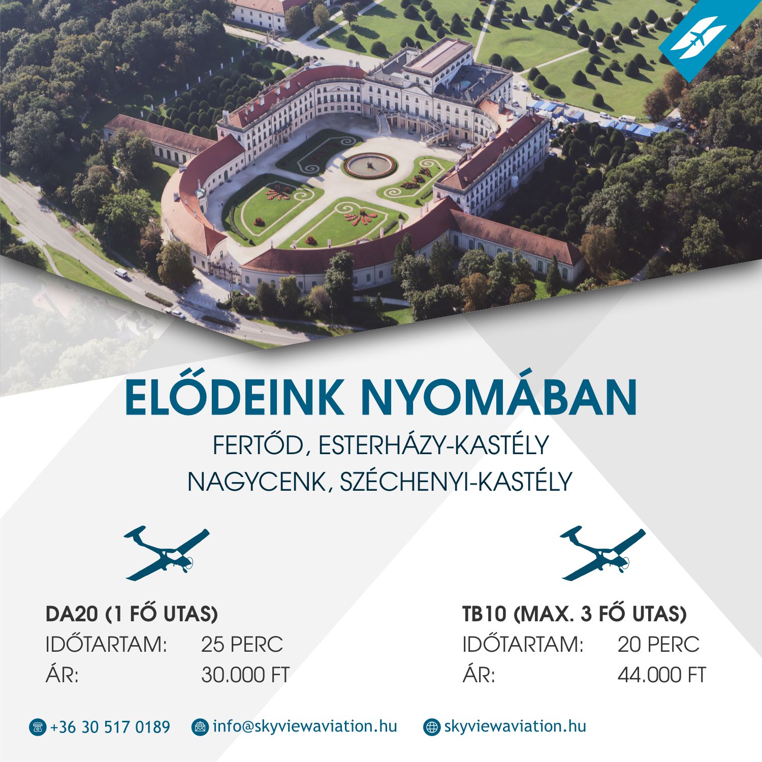 Skyview aviation sétarepülés panoráma kép