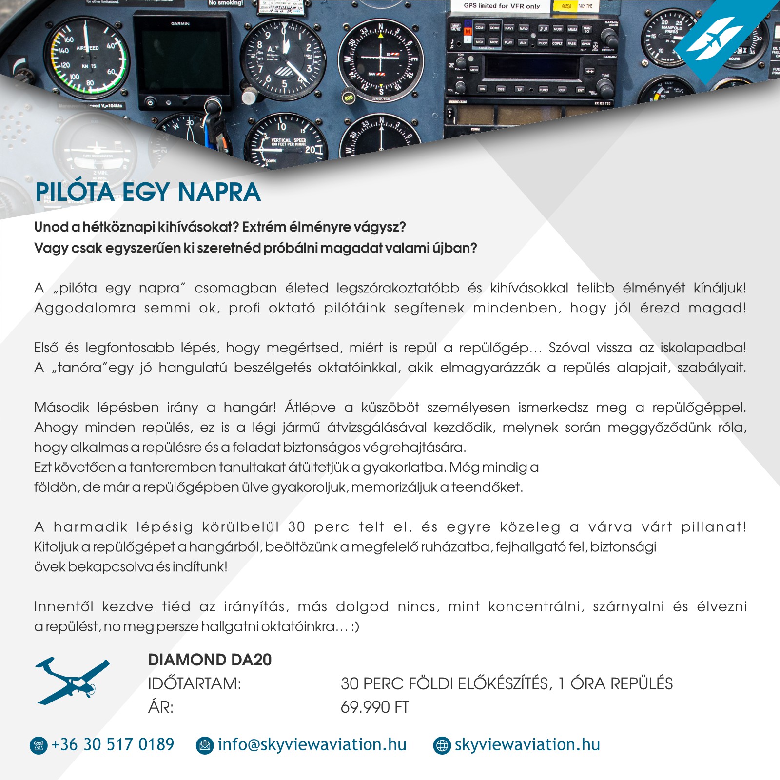 Skyview aviation sétarepülés panoráma kép